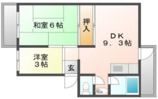 砥堀第２コーポラスの物件間取画像